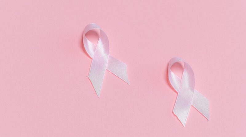 pink ribbons on pink surface