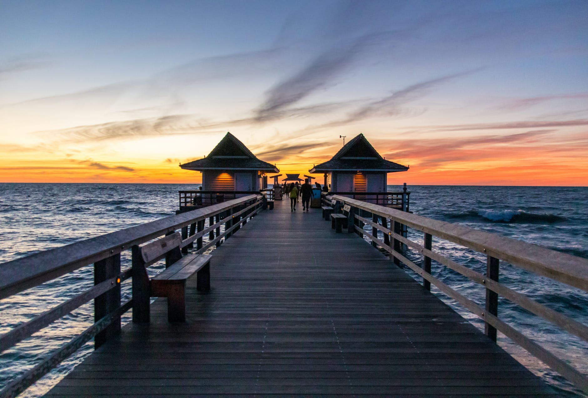 pier at sunset