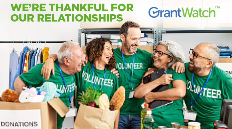 With Gratitude from Us at GrantWatch This Thanksgiving