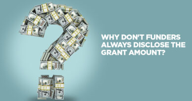 Why Don't Funders Always Disclose the Grant Amount