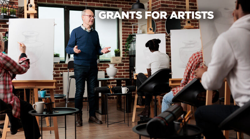 Art class for still life sketches with caption: Funding Art - Grants for Artists You Won’t Want to Miss.