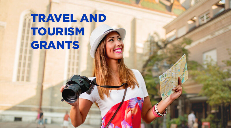 Tourist on vacation because tourism and travel grants made it possible.