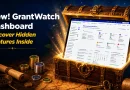 New GrantWatch Dashboard showcasing grant management tools, grant tracking, funding opportunity organization, application calendars, saved grants, and workflow features designed to help nonprofits, businesses, researchers, and grantseekers manage grants more efficiently.